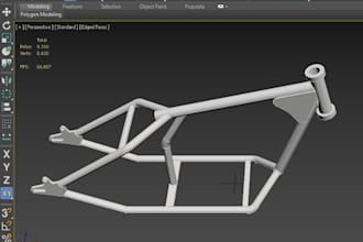 do motorcycle chassis and frame design,motorcycle part,tubular frame,solidworks