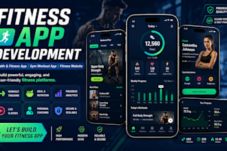 develop fitness app, health and fitness app, gym workout app, fitness website