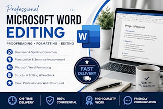 professionally edit and format word documents