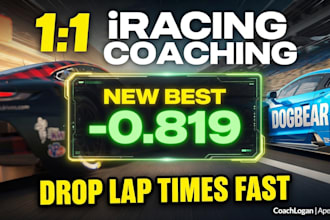 1 on 1 iracing coaching and telemetry analysis for rapid improvement