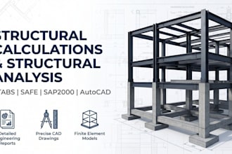do structural calculations etabs analysis and structural design