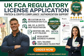 prepare submit your UK fca regulatory license application and fintech compliance