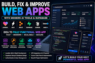 build fix improve web app setup lovable bolt replit supabase fix cursor base44