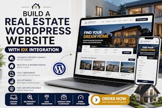 build a real estate wordpress website with idx integration