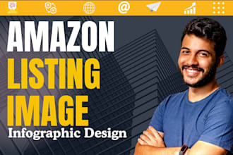 design premium amazon listing images and infographics, product image design