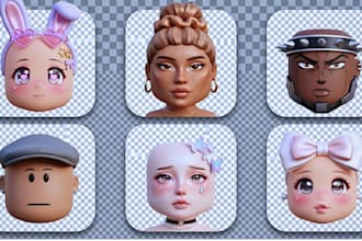 create custom roblox ugc face textures, accessories and avatar assets