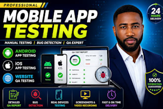 do mobile app testing, android app testing, ios app testing website QA testing