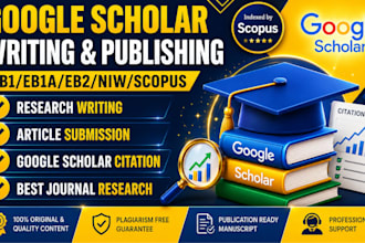 write and publish research article in google scholar scopus indexed journal