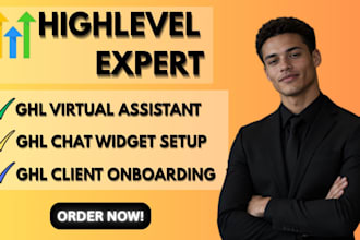 ghl VA, ghl client onboarding, ghl chatwidget setup, ghl dashboard customization