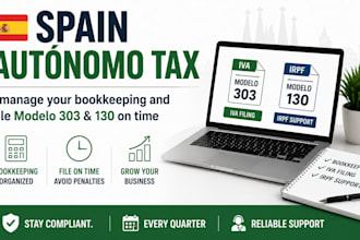 manage spain autónomo bookkeeping and file modelo 303 130 iva irpf on time