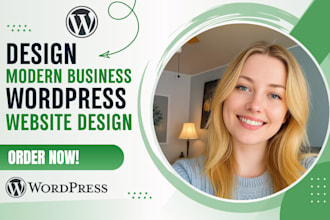 design or redesign wordpress blog website development, business website design