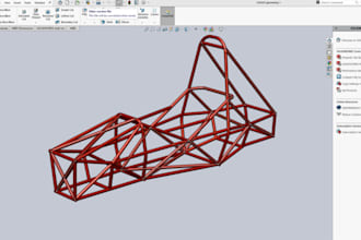 build 3d printable car parts and components,vehicle framework,tubular frame,cad