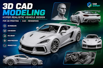 3d model craft a hyper realistic vehicle for print rendering in solidworks stl