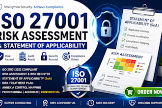 prepare iso 27001 risk assessment statement of applicability