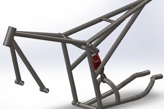 design custom motorcycle parts for manufacturing or 3d printing,bike frame,cad