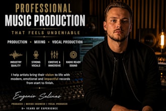 mixing enginner, producer, and vocal producer