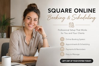 set up salon square online booking appointment square