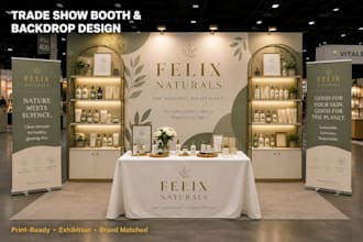 design trade show booth backdrop exhibition stand banner and kiosk graphics