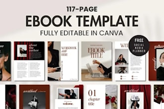do minimalist canva ebook, brand pdf ebook, guide ebook, fillable pdf conversion
