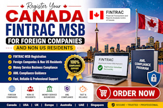register your fintrac msb for non US and foreign companies