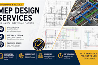 do mep cad drawing, hvac electrical plumbing design, construction documentation