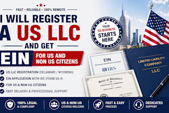 register a US llc and get ein for US and non US citizens