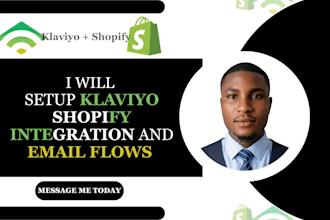 setup klaviyo shopify integration and email flows