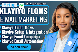 setup klaviyo email marketing email flows design and shopify klaviyo integration