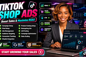 setup tiktok shop, fix tik tok shop, boost shopify marketing tiktok shop ads