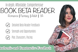 beta read your romance or fantasy novel
