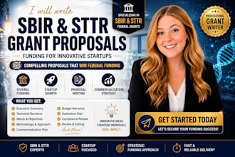 write sbir, sttr, and nsf grant proposals for startups