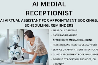 develop ai virtual receptionist voice avatar for healthcare appointment bookings