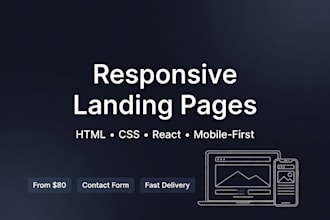 a responsive landing page for your business