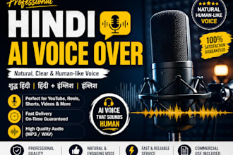 record natural hindi ai voice over