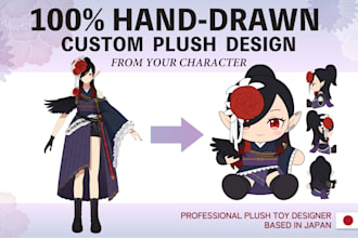 turn your character into a plush toy design