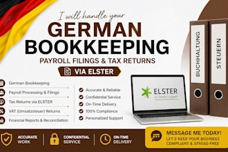 handle your german bookkeeping and payroll filings tax returns via elster