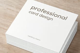 design modern business visiting card and id card