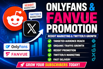 do reddit, twitter x marketing for onlyfans and fanvue promotion