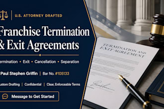draft a legally binding franchise termination agreement