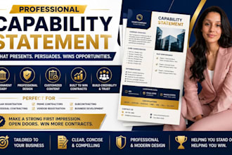 create a professional government capability statement for sam federal contracts