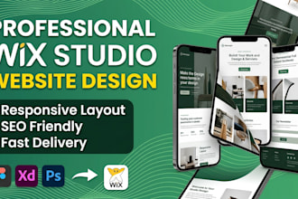 design a modern wix website, wix studio website, redesign your wix website