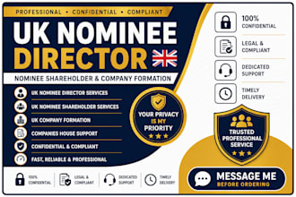 provide UK nominee director nominee shareholder and company formation services