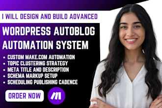 build a wordpress ai autoblog automation system with make com and n8n automation