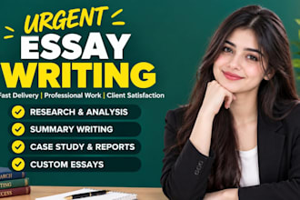do urgent essay writing as an essay writer expert