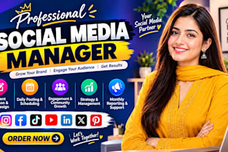be your social media marketing manager and content creator