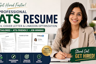 write ats resume, CV, cover letter, USA, UK, optimize linkedin profile