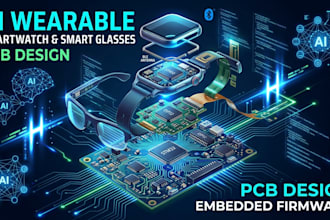 design ai wearable smartwatch smart glasses pcb and embedded firmware