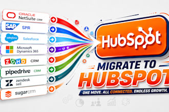 migrate oracle netsuite crm sap crm salesforce microsoft dynamics 365 to hubspot
