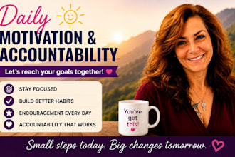 provide motivation and accountability check ins