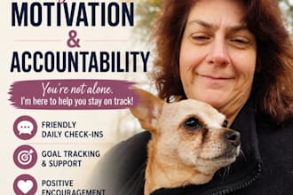 provide daily motivation and accountability check ins